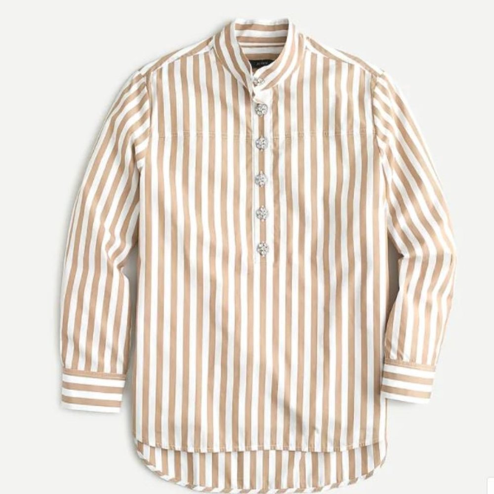 BRAND NEW - J. Crew - Cotton poplin popover tunic